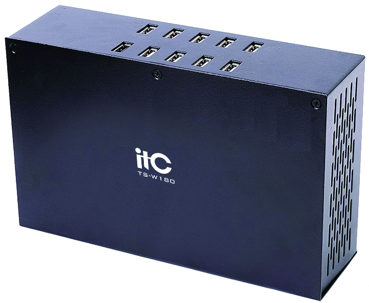 Фото 1 - ITC TS-W180 Зарядное устройство, 10 USB-разъёмов