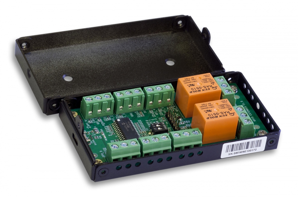 Qbic AC-500, Модуль GPIO реле/сухие контакты для TD-1050/TD-1060/TD-0350 в защитном корпусе